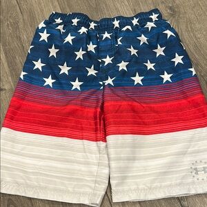 Under Armour Americana Bathing Suit Swim Trunks Youth Large